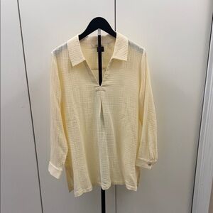 Soft Surroundings Cream Tunic Top